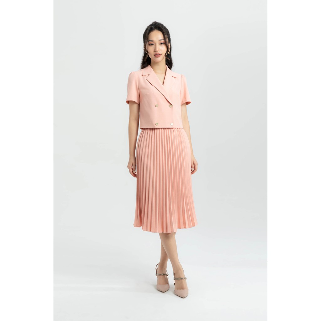 [Mã WABRIVY33 giảm 10% tối đa 50k đơn từ 250K] Áo công sở tay ngắn nữ IVY moda MS 63M5908