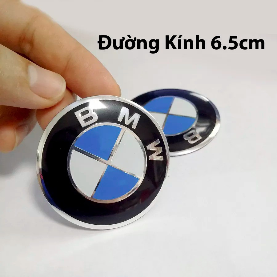 1 cái Logo BMW nhôm Đường Kính 6,5cm Nổi U