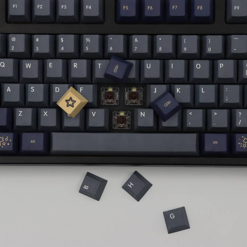 Stargaze Keycap Nắp Đậy Bàn Phím 133 Phím PBT 61 / 64 / 68 / 87 / 96 / 980 / 104 / 108