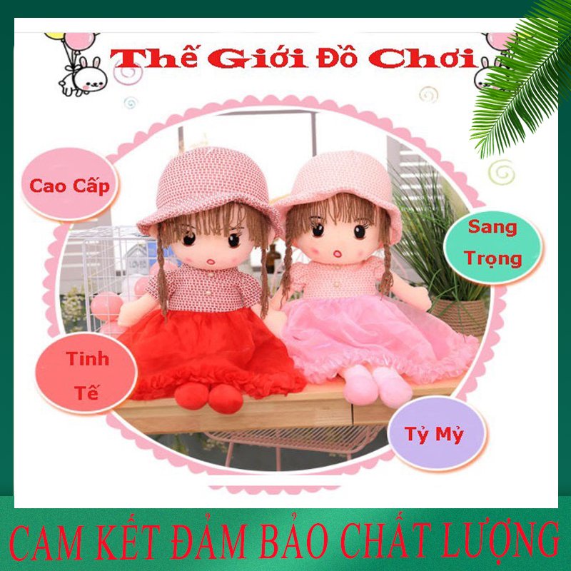Búp Bê  - Gấu Bông Quà Tặng Cao Cấp Chó Bé Váy Chùm Nhiều Màu
