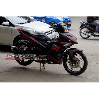 Tem Trùm Exciter 150 Monster Đen đỏ