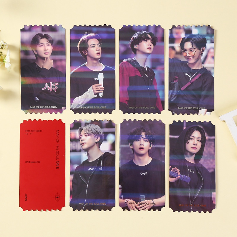 Bộ 7 tấm thẻ in hình các thành viên nhóm nhạc BTS
