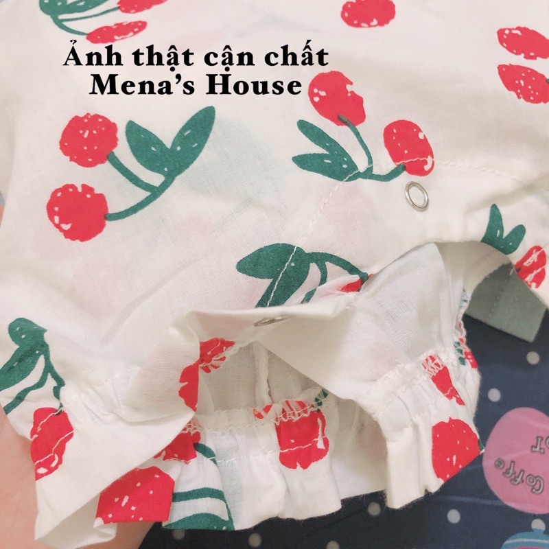 [4 MÀU] Áo Liền Quần 2 Dây Kèm Mũ Hoạ Tiết Xinh Xắn