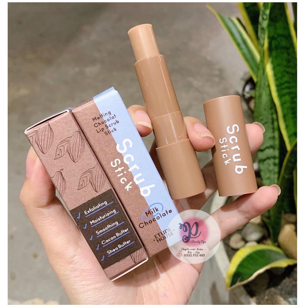 TẨY TẾ BÀO CHẾT MÔI ETUDE HOUSE MILK CHOCOLATE