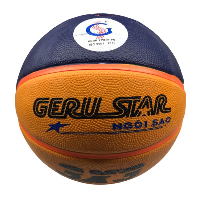 Banh bóng rổ cao su 3x3 Geru Star