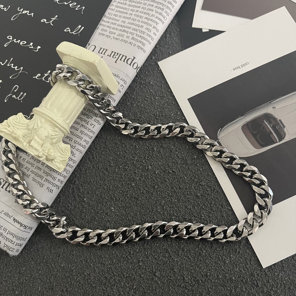 Vòng cổ Thép Titan Phong Cách hip-hop Âu Mỹ Cá Tính Cho Nam Và Nữ