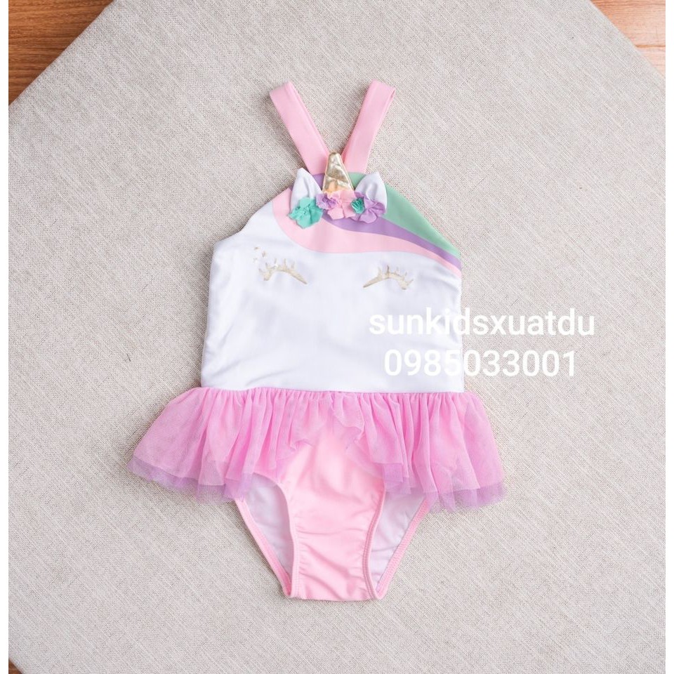 Bikini ngựa Unicorn hồng tầng