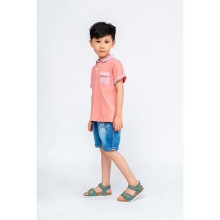 [SIÊU PHẨM SANDAL CHO BÉ] Dép trẻ em KID BABY (Dép da bò, Đế trấu êm ái cho trẻ) - B04