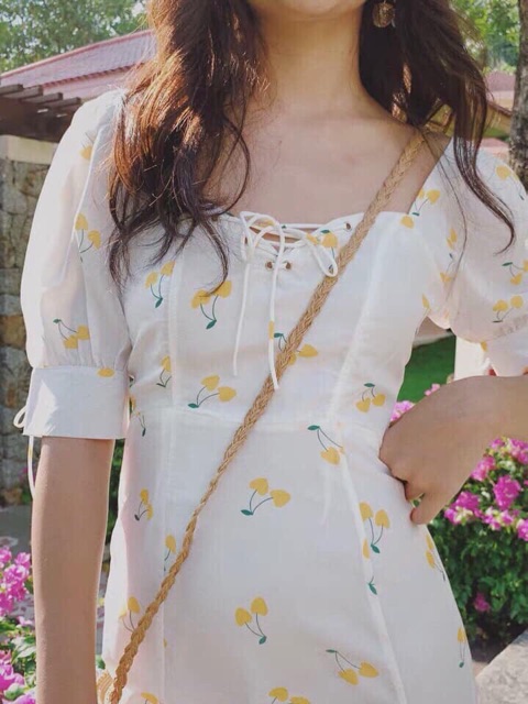 đầm cherry đuôi cá kèm quần voan lụa 2 lớp[siêu hot mua hè kèm video] | BigBuy360 - bigbuy360.vn