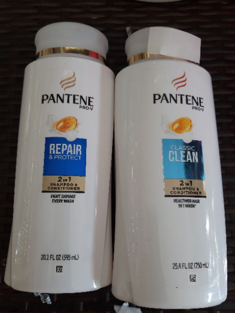 DẦU GÔI VÀ XÃ 2 TRONG 1 PANTENE DÒNG CHO CÁC LOẠI TÓC - PANTENE CONDITIONER, CLASSIC CLEAN FOR ANY HAIR TYPE 750ml