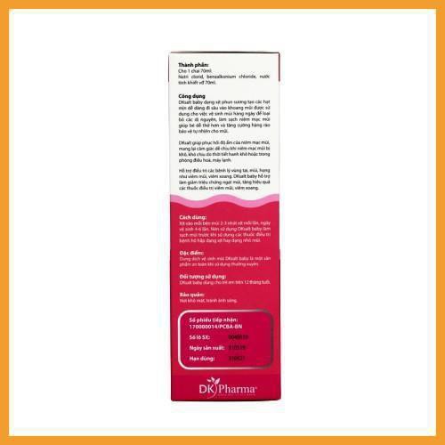 Dung dịch vệ sinh mũi Dk Salt Baby (Chai 70ml)