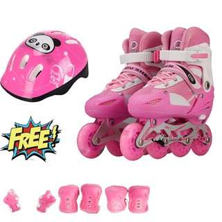 Giày patin trẻ em cao cấp OS bánh phát sáng + Tặng kèm bảo hộ