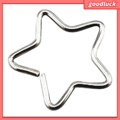 Khuyên Xỏ Mũi Hình Ngôi Sao Năm Cánh Và Trái Tim Bằng Thép Không Gỉ