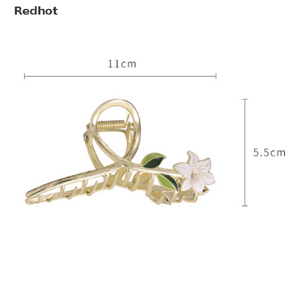 &lt; Redhot &gt; Kẹp Tóc Hình Hoa Trà Bằng Kim Loại Thanh Lịch Đang Giảm Giá