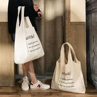 Túi Tote vải Attitude