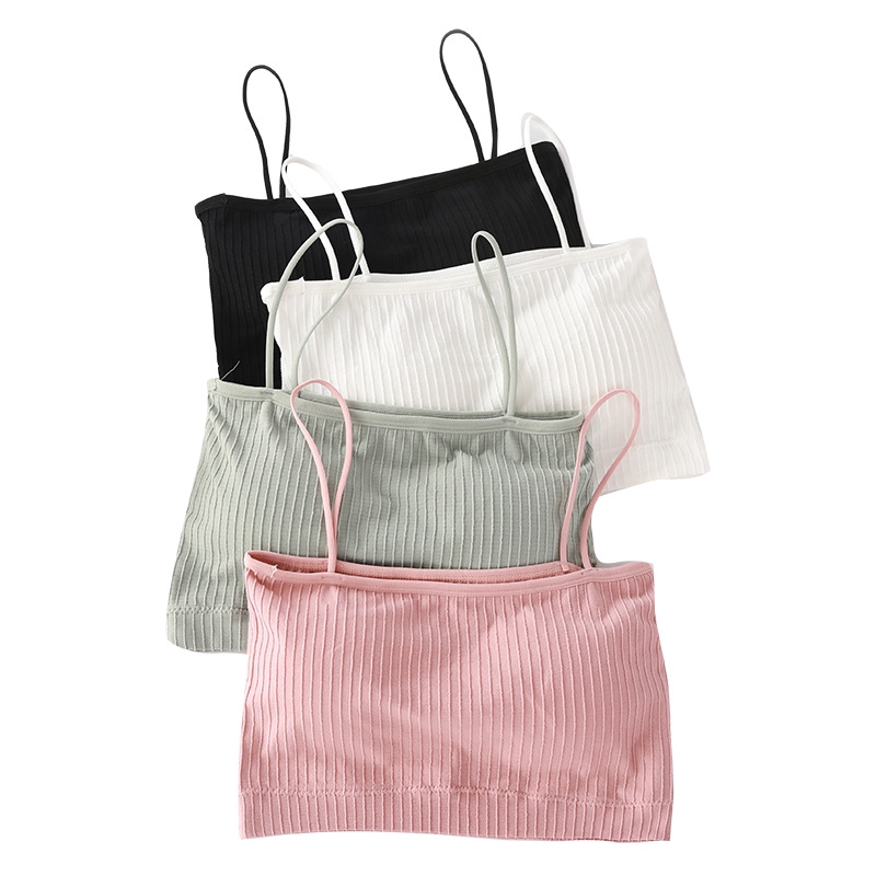 Áo Lót Hai Dây Cotton Thoải Mái Nhiều Màu Sắc Tùy Chọn Cho Nữ Finetoo