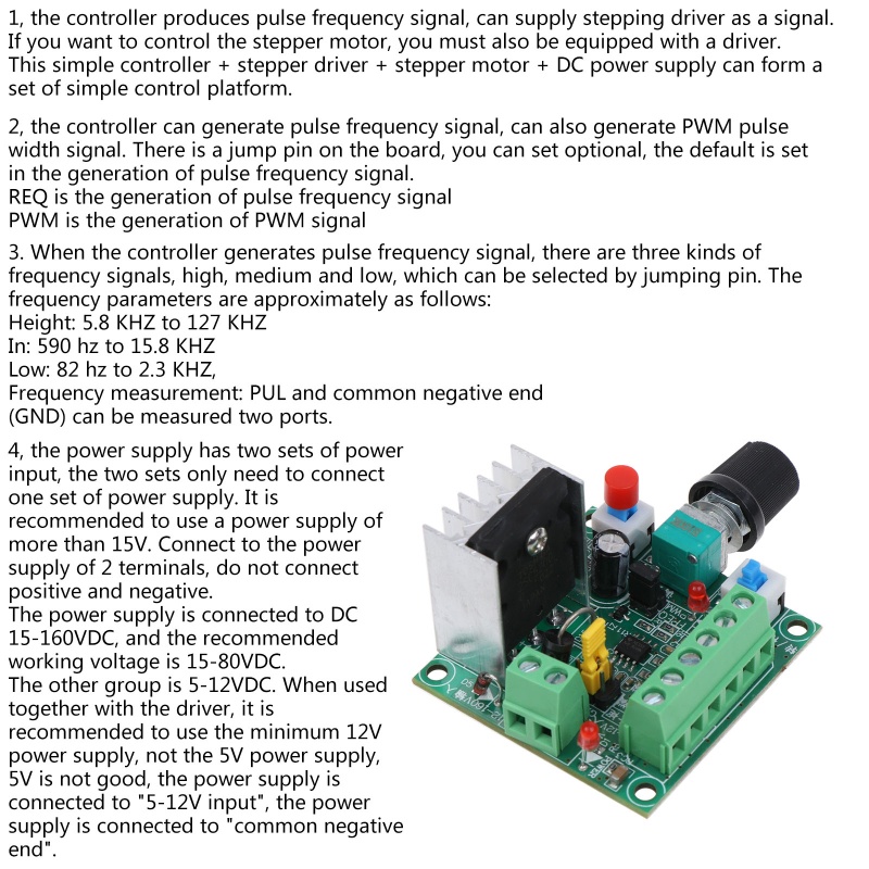 Thiết Bị Điều Khiển Động Cơ Bước PWM Có Thể Điều Chỉnh