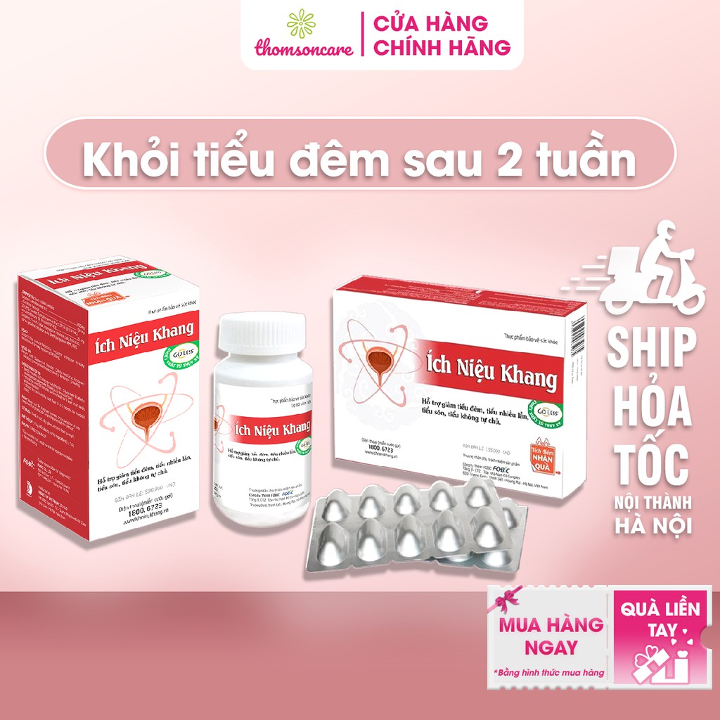 Ích Niệu Khang hỗ trợ giảm tiểu đêm - Có tem tích điểm tặng quà hấp dẫn