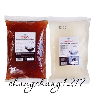 Thạch Ngọc Trai (Trân Châu) Trắng Caramel 3Q Trung Lâm Gói 1kg