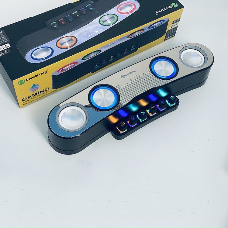 Loa bluetooth không dây NR-555 mới 2022 công suất 20W bass mạnh pin 4 giờ âm thanh siêu hay Bảo hành 6 tháng đổi mới