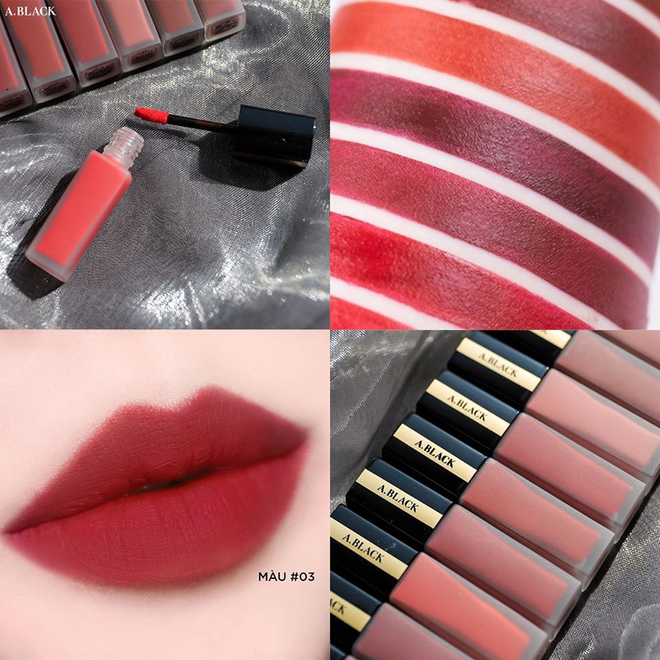 Son Kem A.Black Artistic Velvet Tint Siêu Lì Mịn | BigBuy360 - bigbuy360.vn