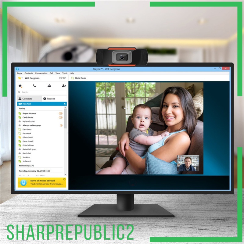 Webcam Tự Động Lấy Nét Sharprepublic2 720p Hd Tự Động Lấy Nét Tích Hợp Micro Cho Pc | BigBuy360 - bigbuy360.vn