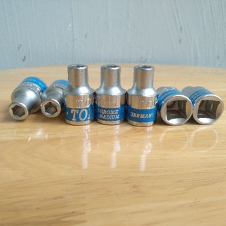 Đầu típ GERMANY 1/4" Ngắn LỤC (Đầu khẩu lục giác- Dài 25mm)