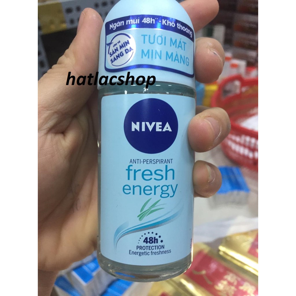 Lăn khử mùi nữ Nivea Fresh Energy, tươi mát mịn màng (50ml)