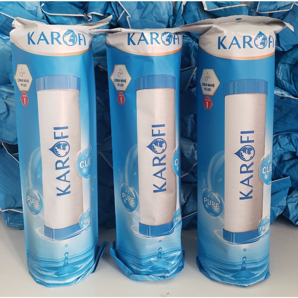 Lõi Lọc Nước Karofi Số 1 (3 Lõi)-10 inch-PP 5 Micron (Dùng cho các máy lọc nước RO)