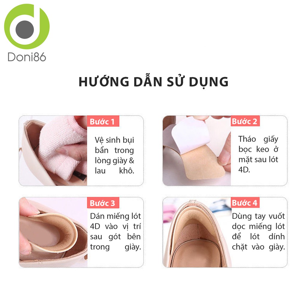 MIÊNG LÓT GÓT GIÀY ÊM CHÂN 4D CHỐNG TRẦY, CHỐNG TRƯỢT DÀNH CHO NAM VÀ NỮ_DONI86_DNPK53