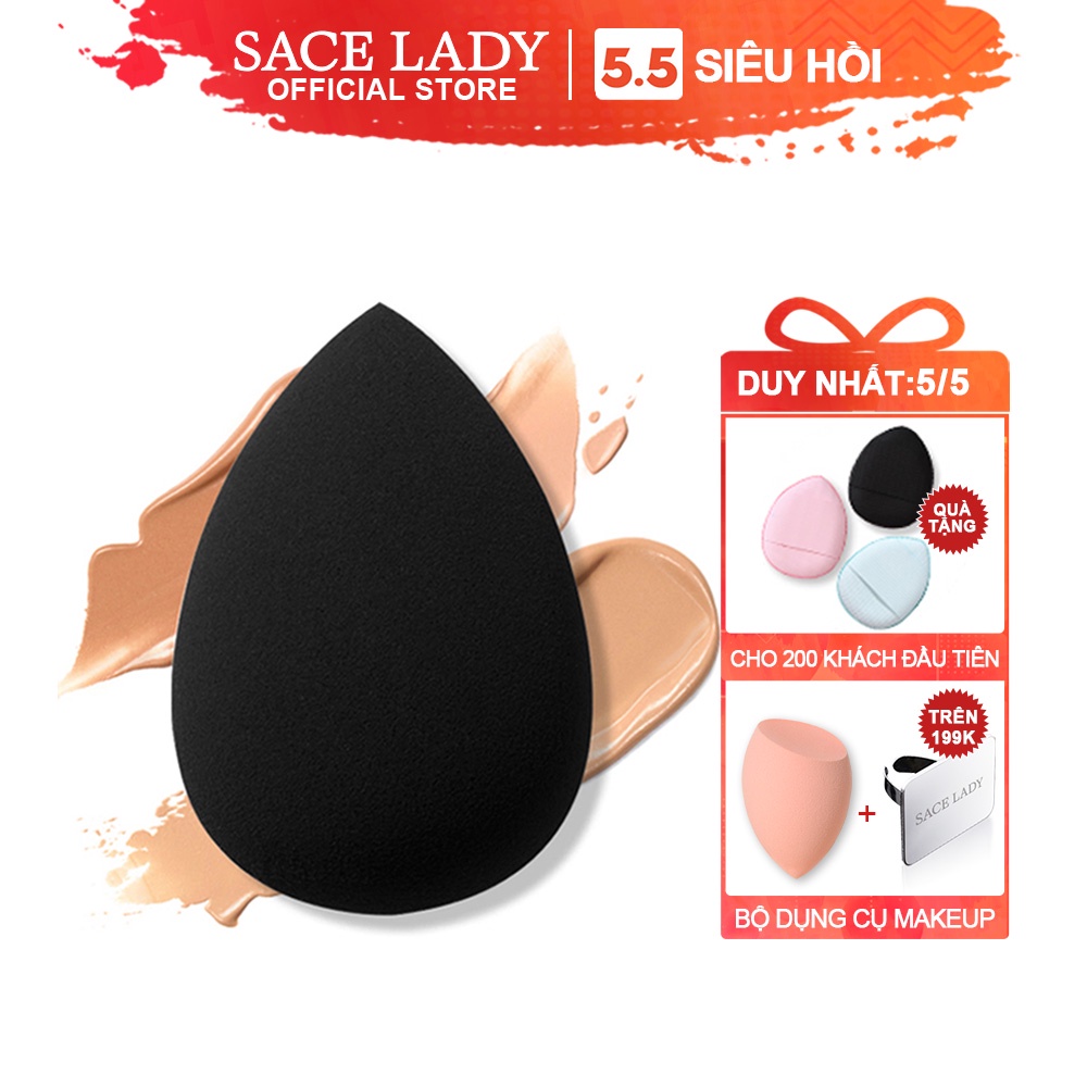 Bông mút trang điểm SACE LADY PU21 dùng tán kem/ phấn trang điểm tiện dụng