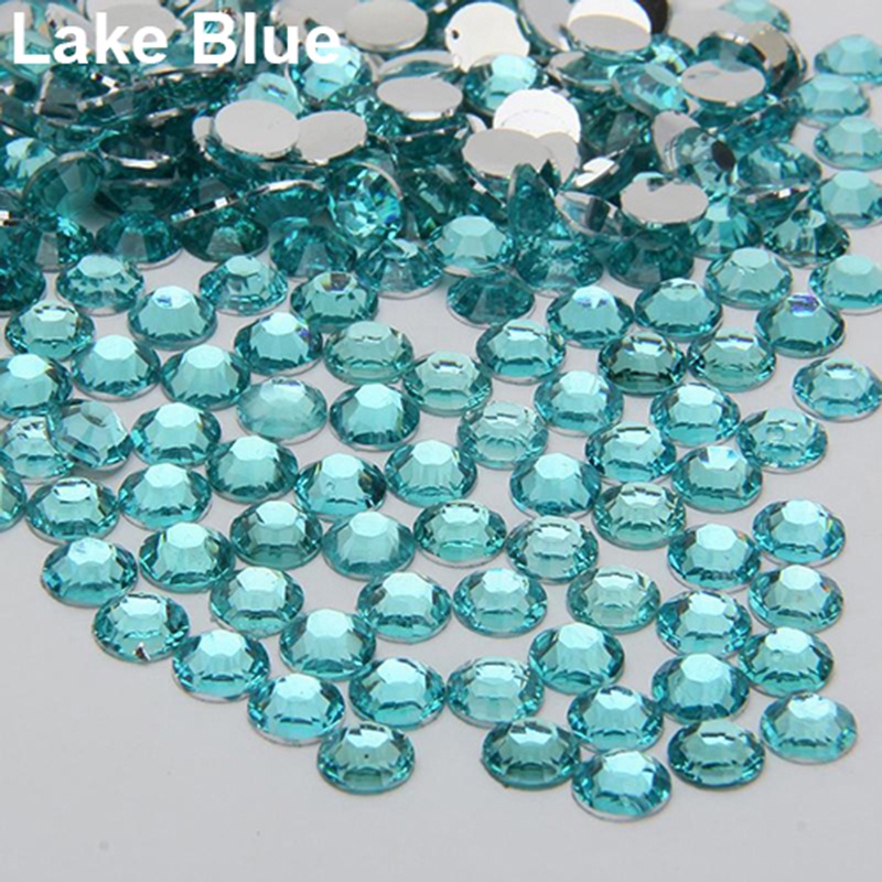 Set 2000 hạt đá quý nhân tạo bằng resin dẹt 2/ 3/ 4/ 5mm đính trang trí/ móng tay/ điện thoại thủ công