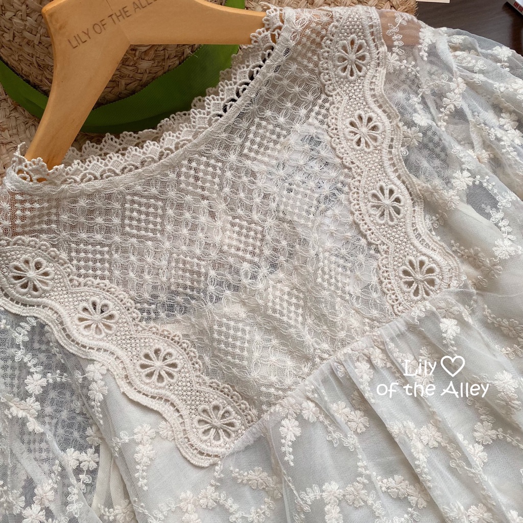 Áo babydoll ren lót 2 dây phong cách ulzzang Hàn Quốc