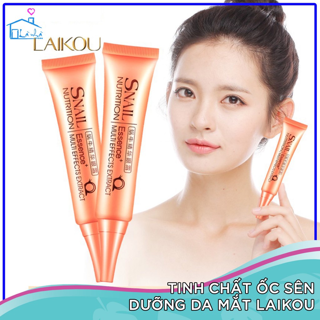 SERUM TINH CHẤT ỐC SÊN LAIKOU DƯỠNG ẨM MẮT GIẢM QUẦNG THÂM 30G