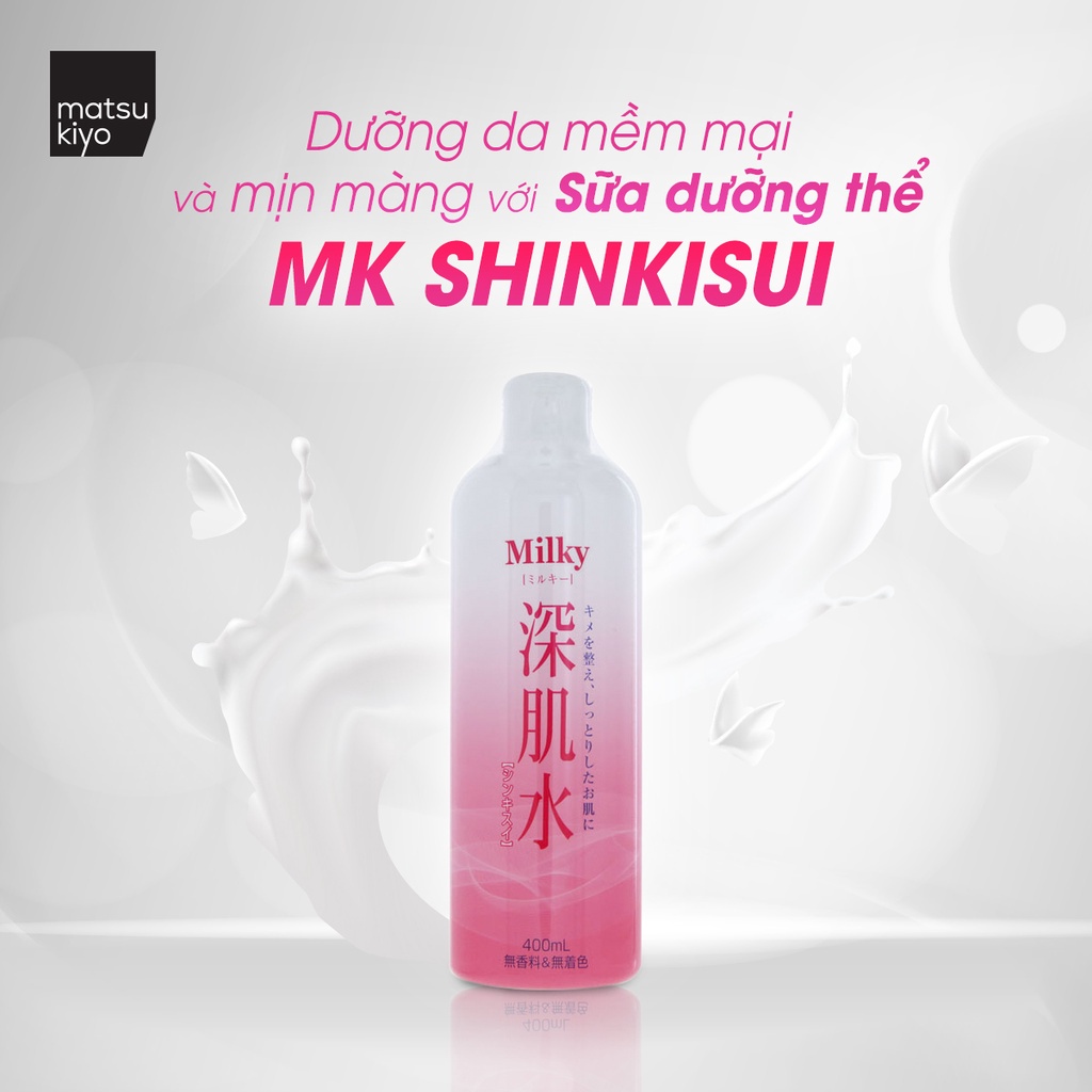 Sữa dưỡng cung cấp độ ẩm cho da và tóc Matsukiyo Shinkisui Milky 400ml