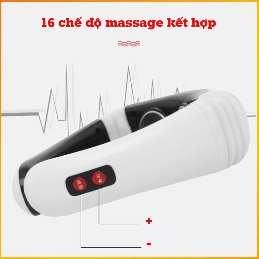 [Mua ngay] Máy massage cổ cầm tay - Có chức năng matxa EMS thư giãn cơ thể - BH 3 tháng - Mianz Store HIP MART