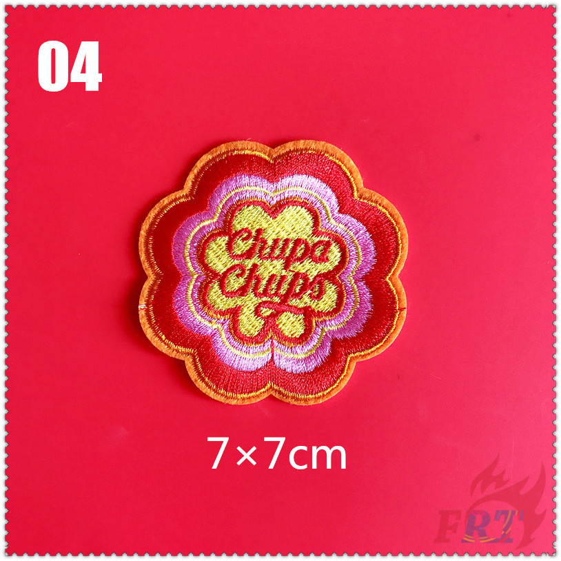 ✿ Thương Hiệu Thời Trang: Chupa Chups Sắt Trên Vá ✿ 1 Sticker Ủi Thêu Hình Huy Hiệu