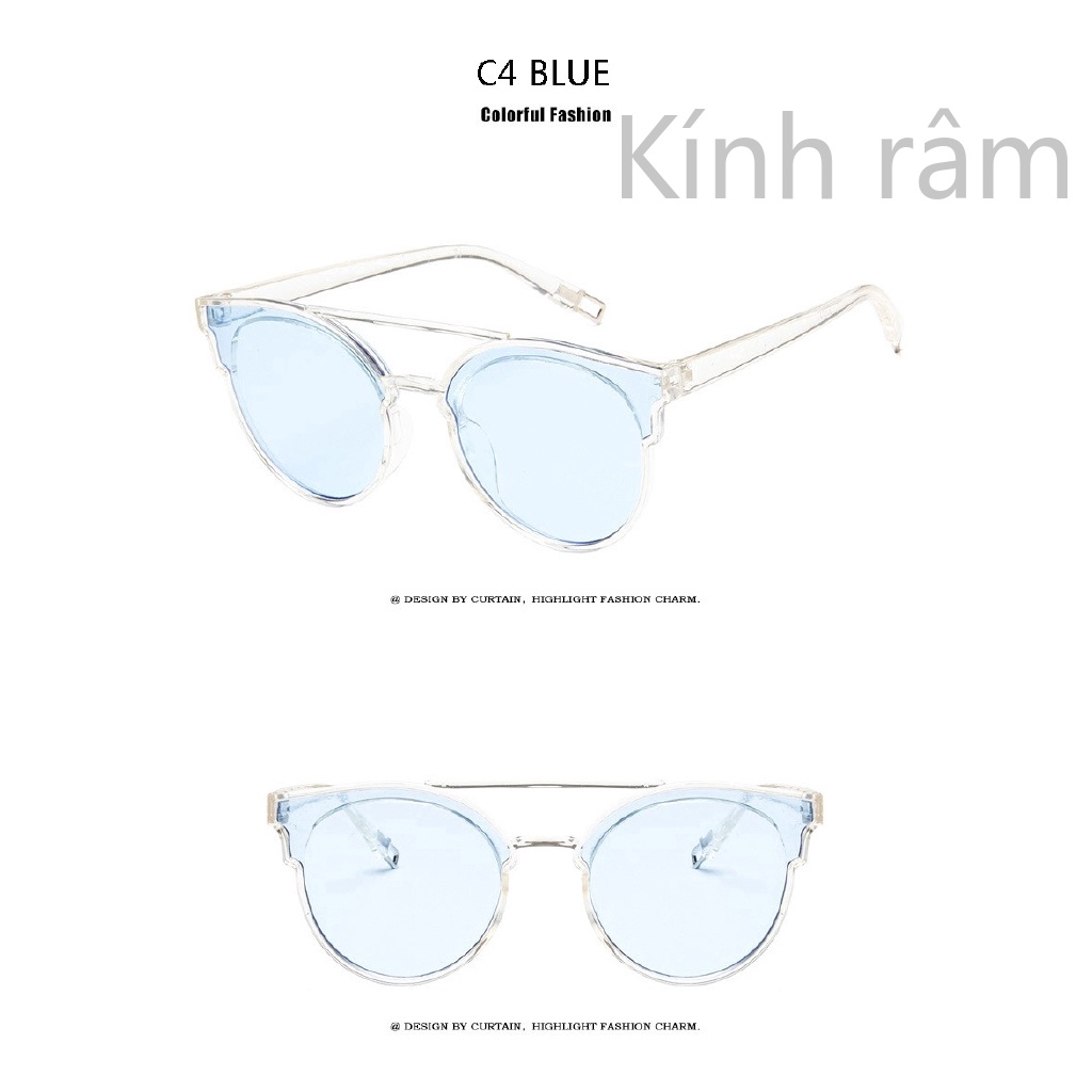 Kính mát gọng kim loại chống nắng UV400 cho Nữ