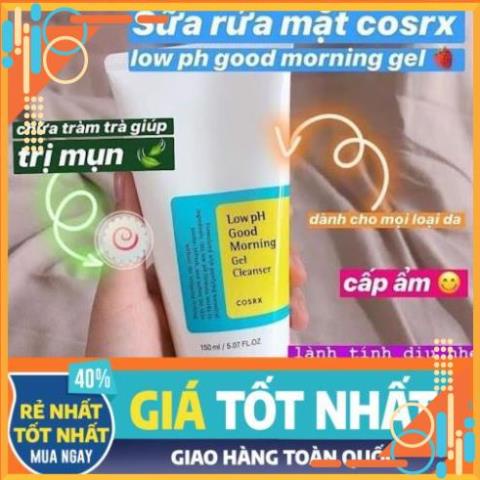 Sữa Rửa Mặt Cosrx Gel Cleanser Dạng Gel Chính Hãng Sạch Bã Nhờn Giúp Da Mềm Mịn
