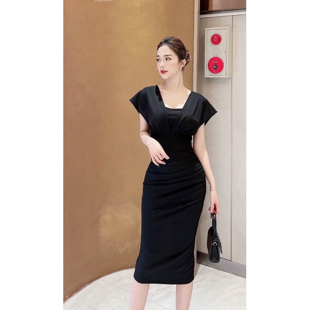 Đầm Thiết Kế LILY Dress Chất Liệu Umi Hàn Cao Cấp Co Giãn Thoái Mái - Trẻ Trung Chân Dài Trắng Da Tôn Dáng
