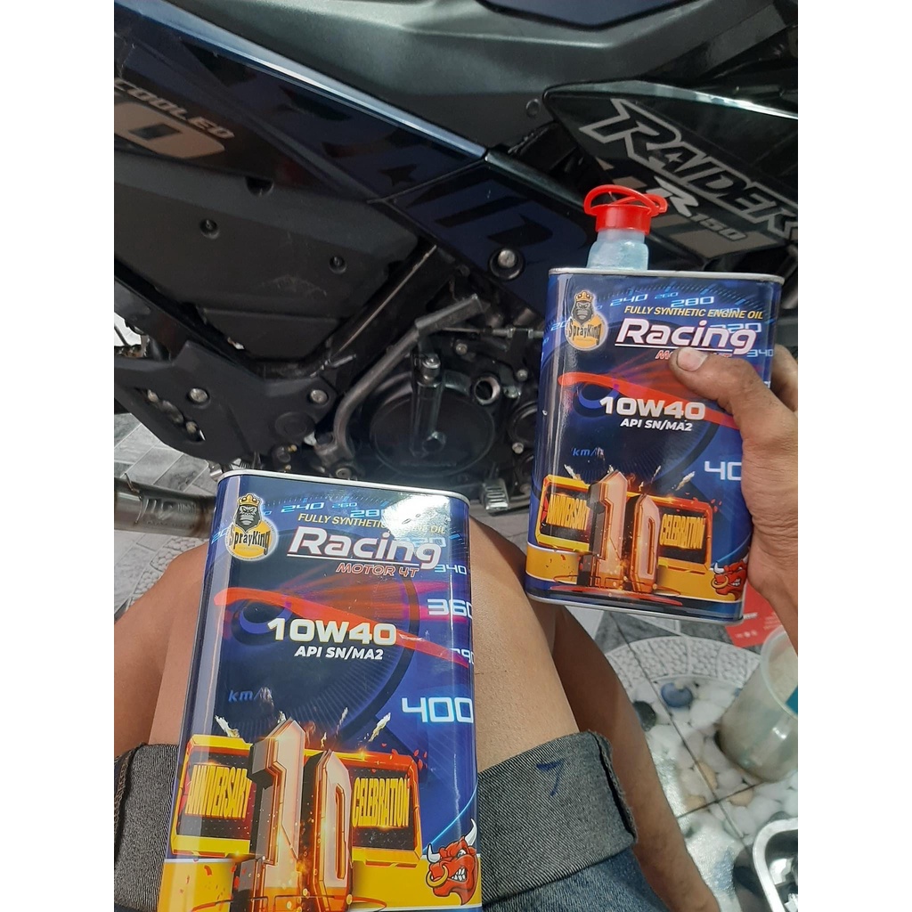 Nhớt Sprayking Racing 10w40_1L Full tổng hợp dành cho xe máy