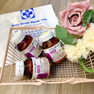 Canxi sữa Kids Milk Healthy Care 60 viên bổ sung canxi cho bé trên 4 tháng tuổi
