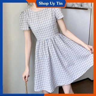 [Hàng Cao Cấp] -  ĐẦM XÒE CARO SIÊU XINH