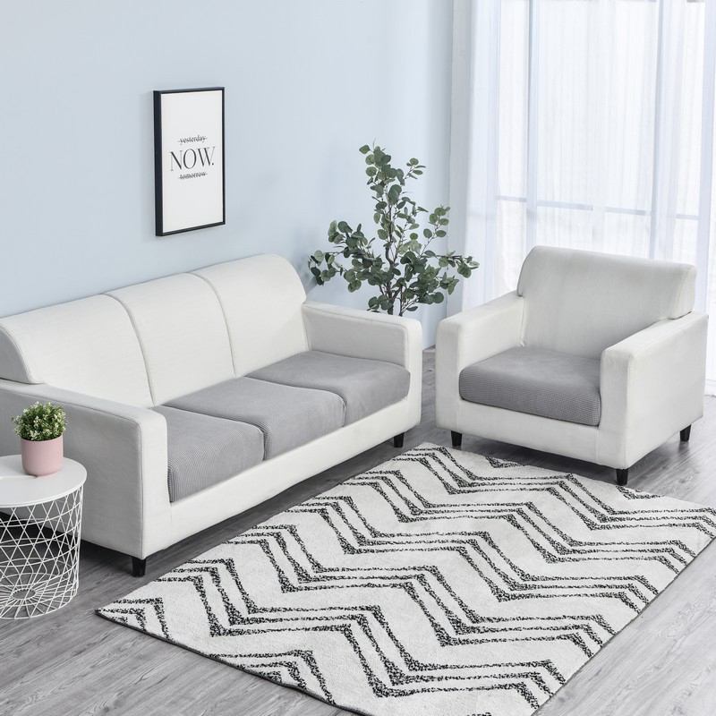 Vỏ Bọc Đệm Ghế Sofa Vải Lông Cừu Co Giãn Đơn Giản Phong Cách Bắc Âu