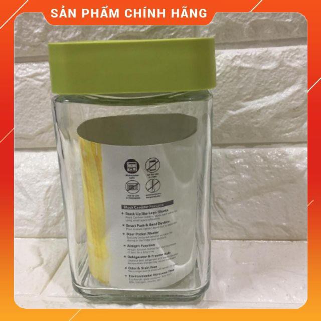 Hũ thủy tinh vuông nắp vặn GLASSLOCK IP605 | BigBuy360 - bigbuy360.vn