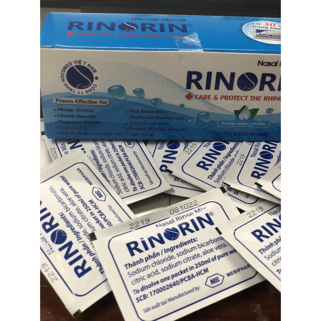 Muối rửa mũi rinorin