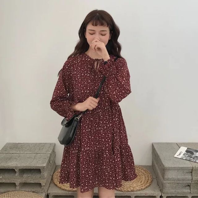 Váy voan họa tiết hoa