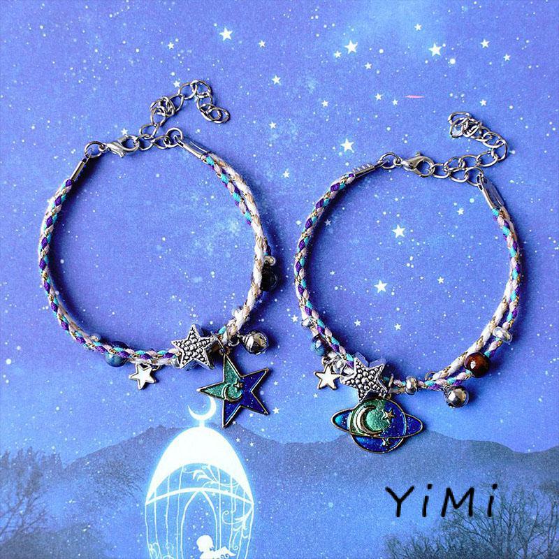 【Yimi.Vn】Vòng Tay Hình Hành Tinh Ngôi Sao Mặt Trăng Cho Nữ Sinh Bạn Gái