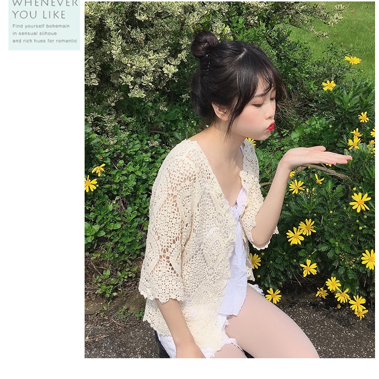 Áo khoác ren kiểu Kimono thời trang cho nữ | BigBuy360 - bigbuy360.vn