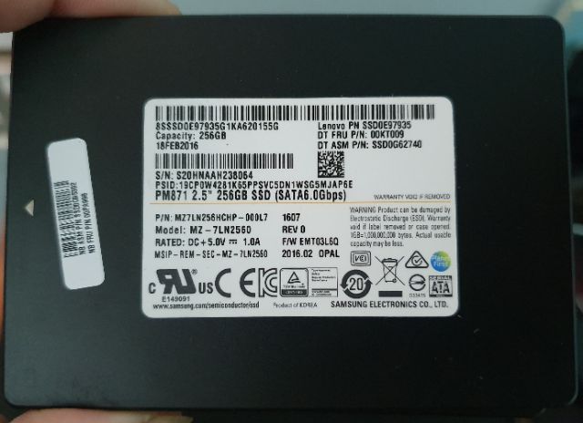 Ổ cứng SSD Samsung 128Gb, 256Gb theo máy xách tay nội địa | BigBuy360 - bigbuy360.vn